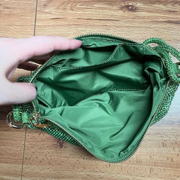 Green rhinestone handbag - Picture 7 of 7